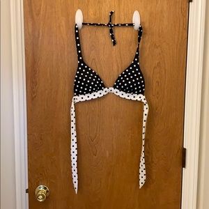 Polka dot push up bikini top